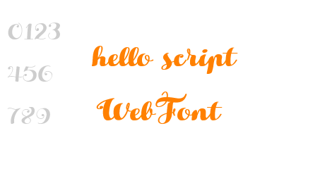 hello script WebFont