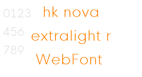 hk nova extralight r WebFont