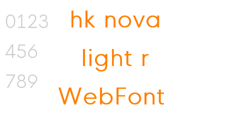 hk nova light r WebFont