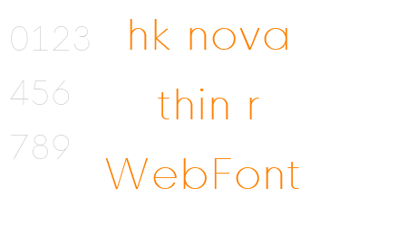 hk nova thin r WebFont