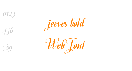 jeeves bold WebFont