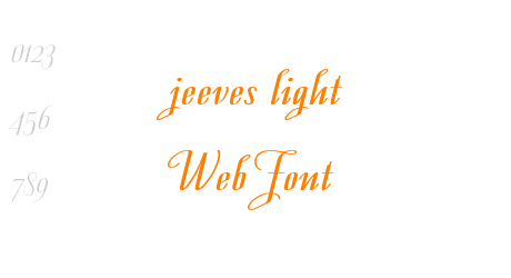 jeeves light WebFont