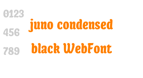 juno condensed black WebFont