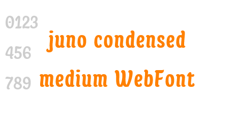 juno condensed medium WebFont