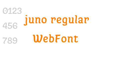 juno regular WebFont