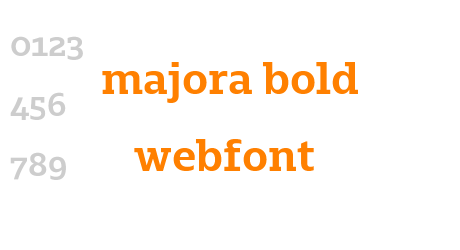 majora bold webfont