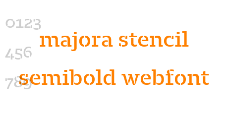 majora stencil semibold webfont