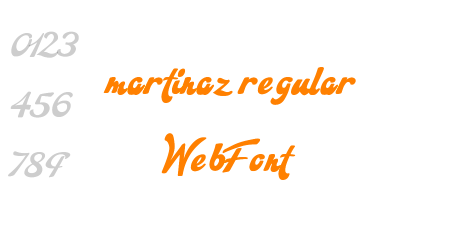 martinaz regular WebFont