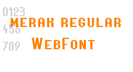 merak regular WebFont
