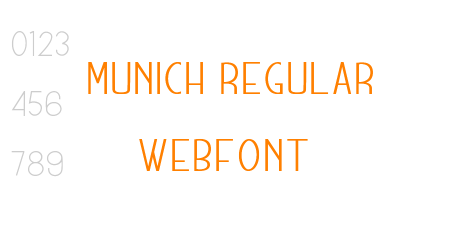 munich regular webfont