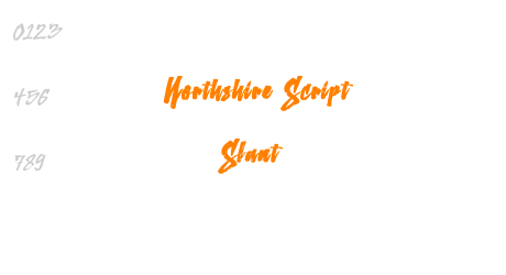 Northshire Script Slant
