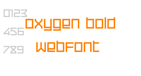 oxygen bold WebFont