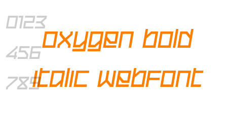 oxygen bold italic WebFont