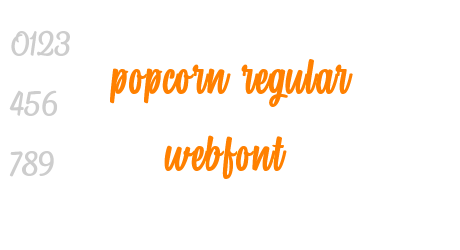 popcorn regular webfont