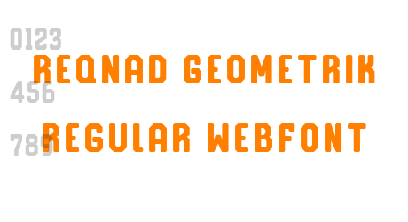 reqnad geometrik regular webfont