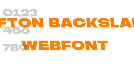 rifton backslant webfont