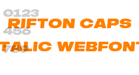rifton caps italic webfont