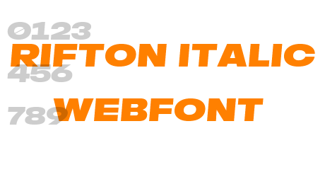 rifton italic webfont