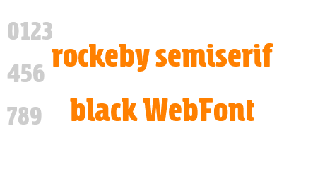 rockeby semiserif black WebFont