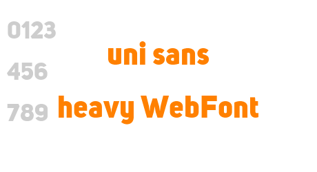 uni sans heavy WebFont