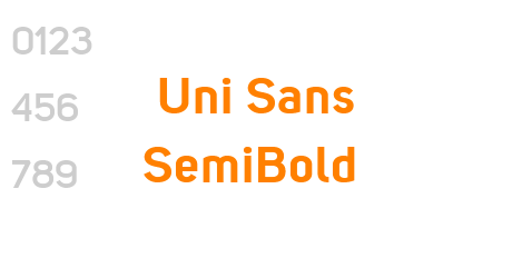 Uni Sans SemiBold