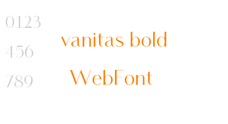 vanitas bold WebFont