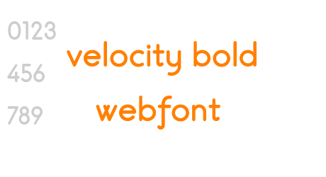 velocity bold webfont