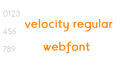 velocity regular webfont