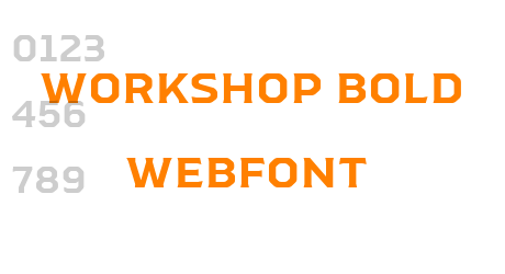 workshop bold webfont