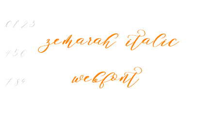 zemarah italic webfont
