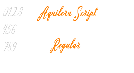 Aquilera Script Regular