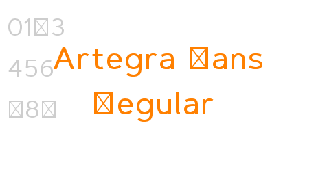 Artegra Sans Regular