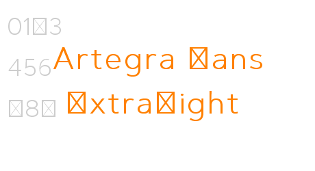 Artegra Sans ExtraLight