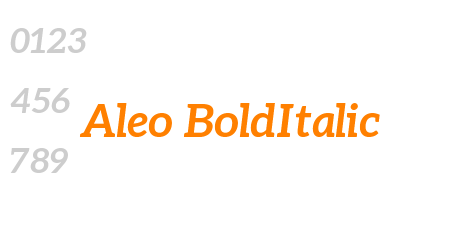 Aleo BoldItalic