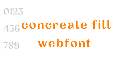 concreate fill webfont