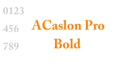 ACaslon Pro Bold