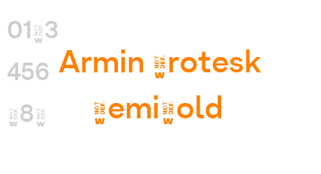 Armin Grotesk SemiBold