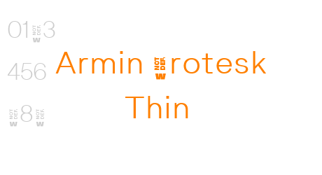 Armin Grotesk Thin