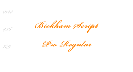 Bickham Script Pro Regular