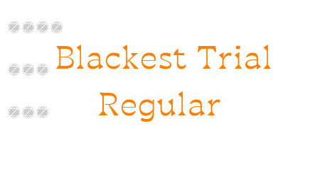 Blackest Trial Regular