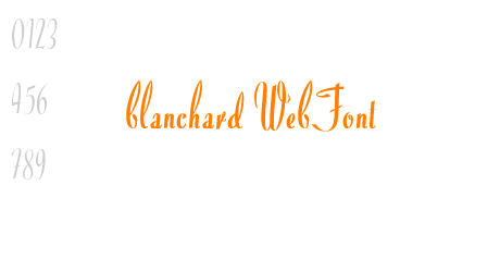 blanchard WebFont