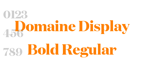 Domaine Display Bold Regular