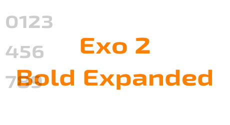 Exo 2 Bold Expanded