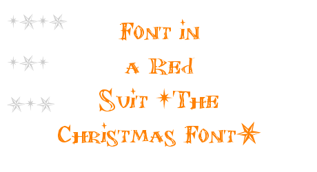 Font in a Red Suit (The Christmas Font)