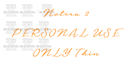 Notera 2 PERSONAL USE ONLY Thin