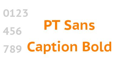 PT Sans Caption Bold