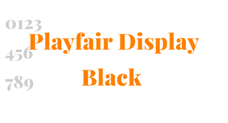 Playfair Display Black