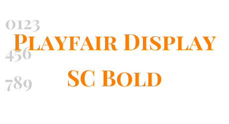 Playfair Display SC Bold