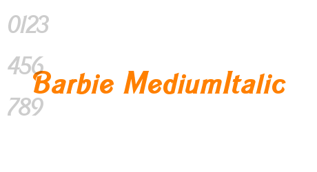 Barbie MediumItalic